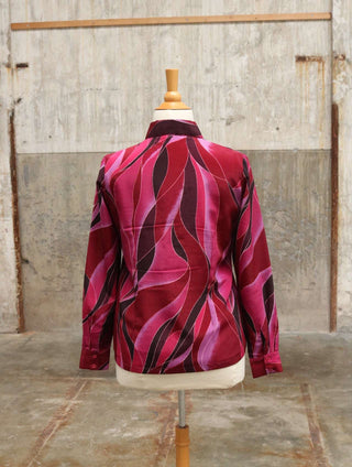Roze blouse met print - Maat L/XL