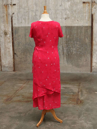 Roze jurk met lagen - Maat L/XL