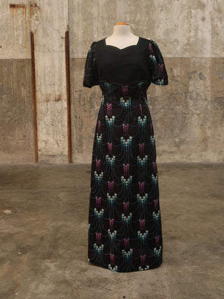 70s maxi jurk - Maat L