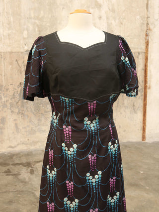 70s maxi jurk - Maat L