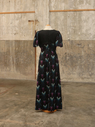 70s maxi jurk - Maat L