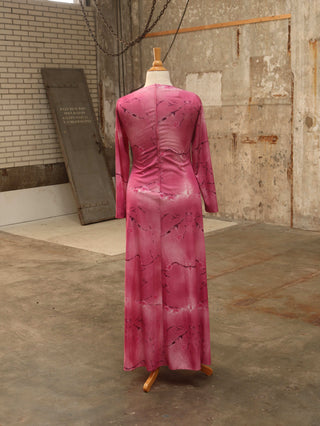 Roze maxi jurk - Maat L/XL