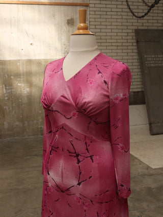 Roze maxi jurk - Maat L/XL