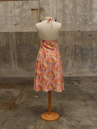 Halterjurk bloemen - Maat M