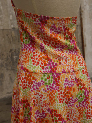 Halterjurk bloemen - Maat M