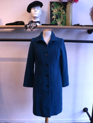 Petrol wool coat - Size XS