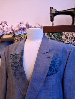 Reworked double breasted blazer kant - Maat M/L