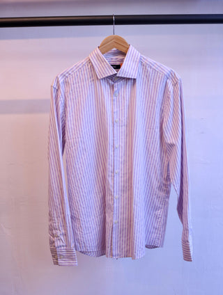 Reworked blouse paars - Maat L