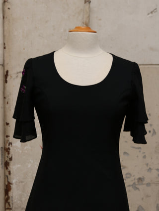 Zwarte maxi jurk - Maat S