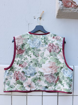 Reworked gilet bloemen