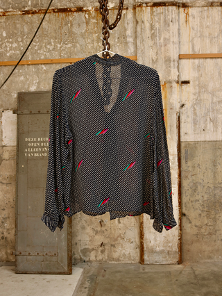 Vestje blauw/wit - Maat L