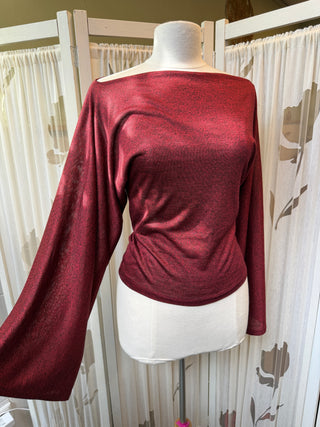 Reworked wijde mouwen top - Maat M