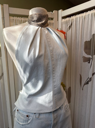Reworked denim top - Maat S/M