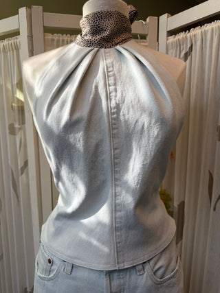 Reworked denim top - Maat S/M