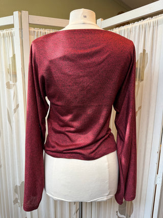 Reworked wijde mouwen top - Maat M