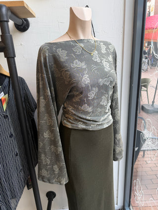 Reworked top wijde mouwen