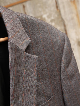 Grijze blazer wol & zijde - Maat M/L