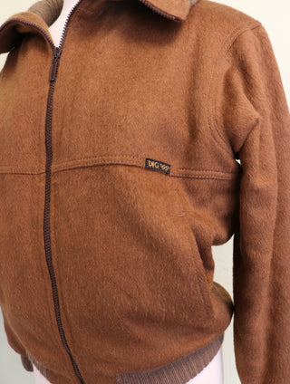 Harig bomberjack rib - Maat M