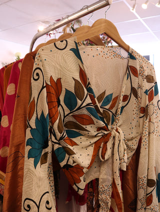 Wrap top creme