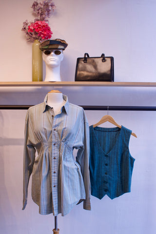 Reworked blouse getailleerd - Maat S/M