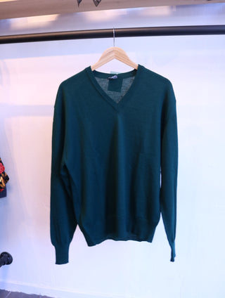 Green wool sweater - Size L