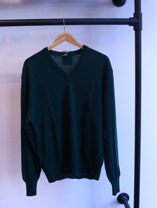 Green wool sweater - Size L