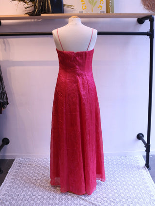 Glanzende roze jurk - Maat S