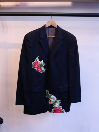 Reworked blazer bloem - Maat L