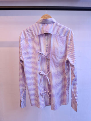 Reworked blouse paars - Maat L
