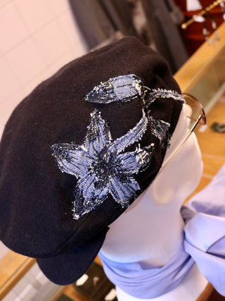 Reworked flatcap denim