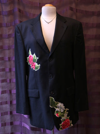 Reworked blazer bloem - Maat L