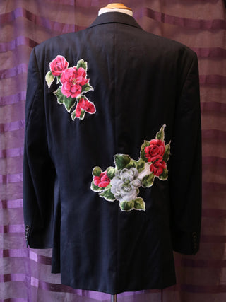 Reworked blazer bloem - Maat L
