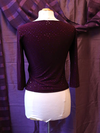 Stretch top met glitter - Maat S/M