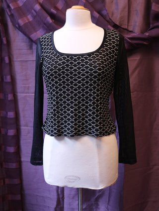 Funky top met mesh - Maat L