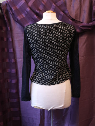 Funky top met mesh - Maat L