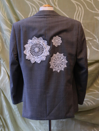 Reworked blazer wit kant - Maat M/L