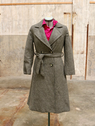 Wollen trenchcoat - Maat S