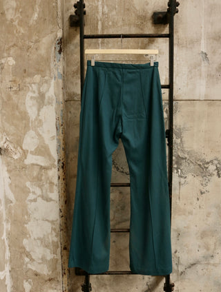 Petrol flared broek deadstock - Maat S