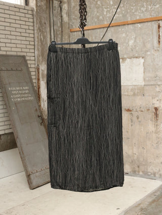 Midi rok met elastische tailleband - Maat L/XL