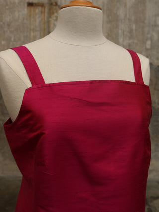 Roze top zijde - Maat L