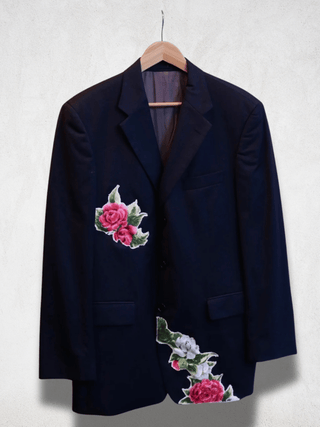 Reworked blazer bloem - Maat L