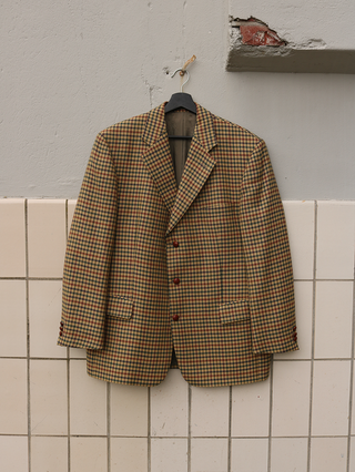 Burberry blazer met leren knopen - Maat XL